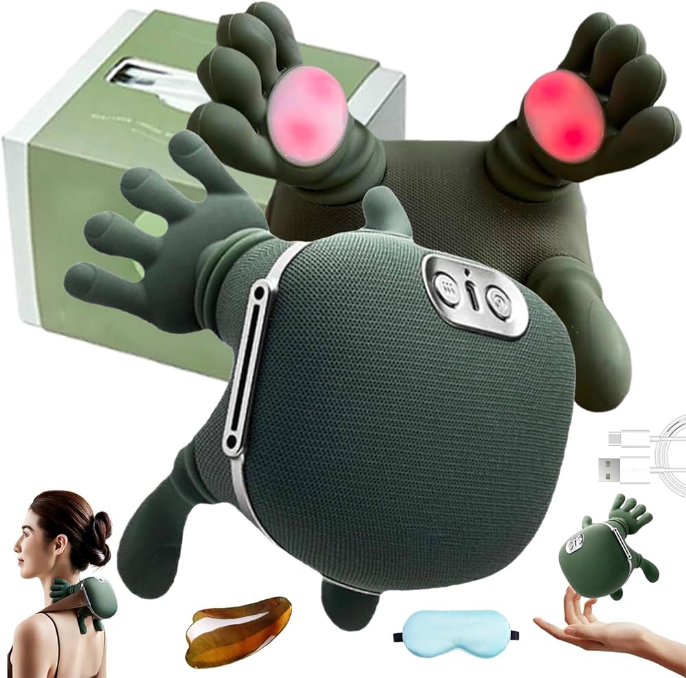 Bioniczny Masażer Szyi i Ramion. Elektryczny i Podgrzewany Masażer Pleców.